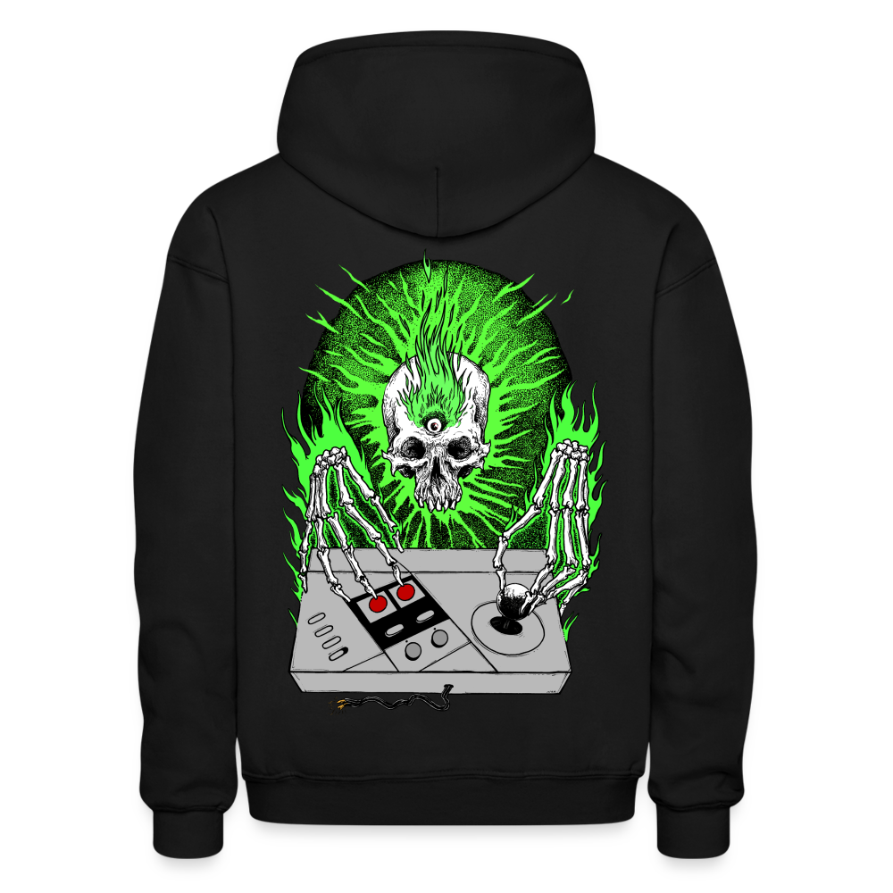 Scone Bone Pullover Hoodie - Green - black