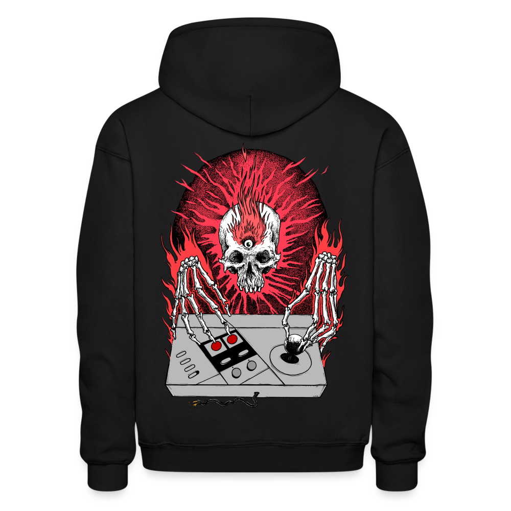 Scone Bone Pullover Hoodie - Red - black