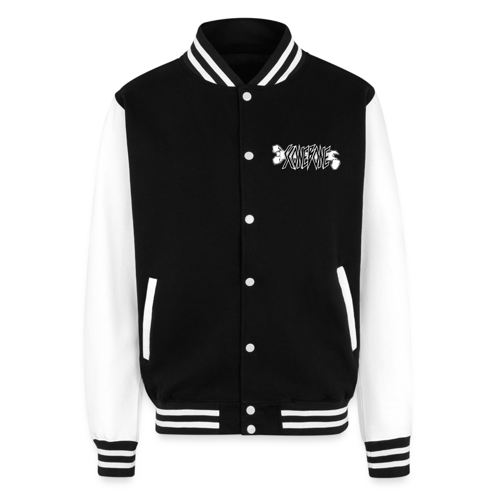 Letterman Scone Bone Jacket - black/white