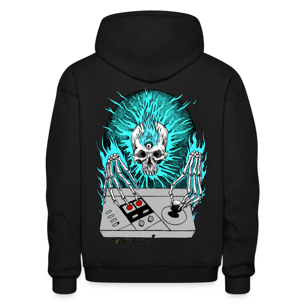 Scone Bone Pullover Hoodie - Blue - black