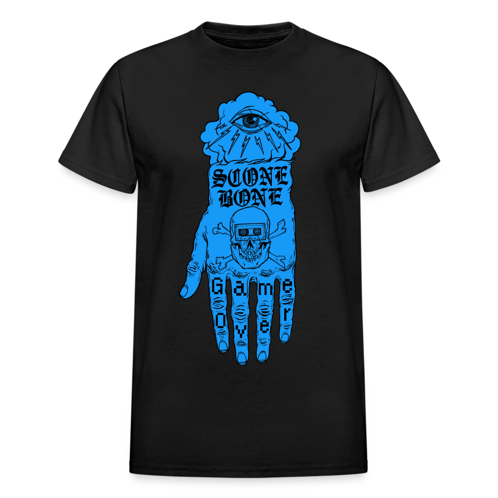 Scone Bone Hand Logo Blue - Gildan Ultra Cotton Adult T-Shirt - black