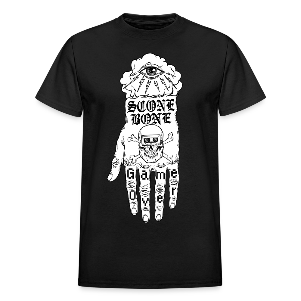 Scone Bone Hand Logo - Gildan Ultra Cotton Adult T-Shirt - black