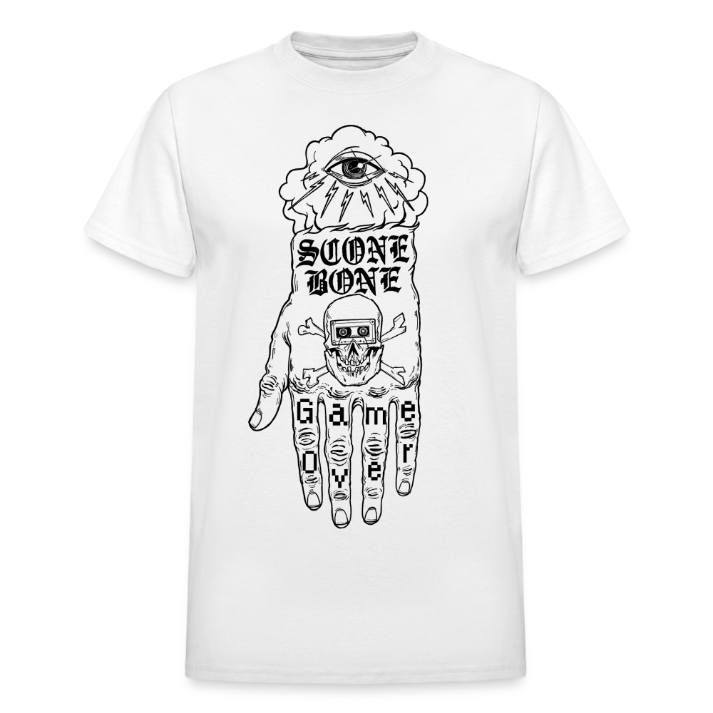 Scone Bone Hand Logo | Gildan Ultra Cotton Adult T-Shirt - white