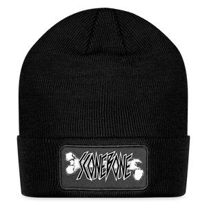 Open image in slideshow, Patch Beanie - black
